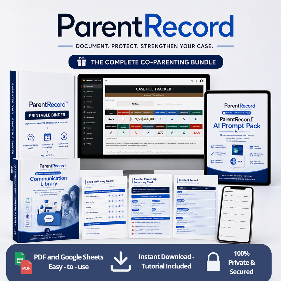 ParentRecord product mockup
