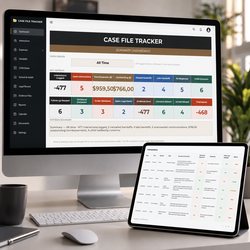 ParentRecord Digital Tracker